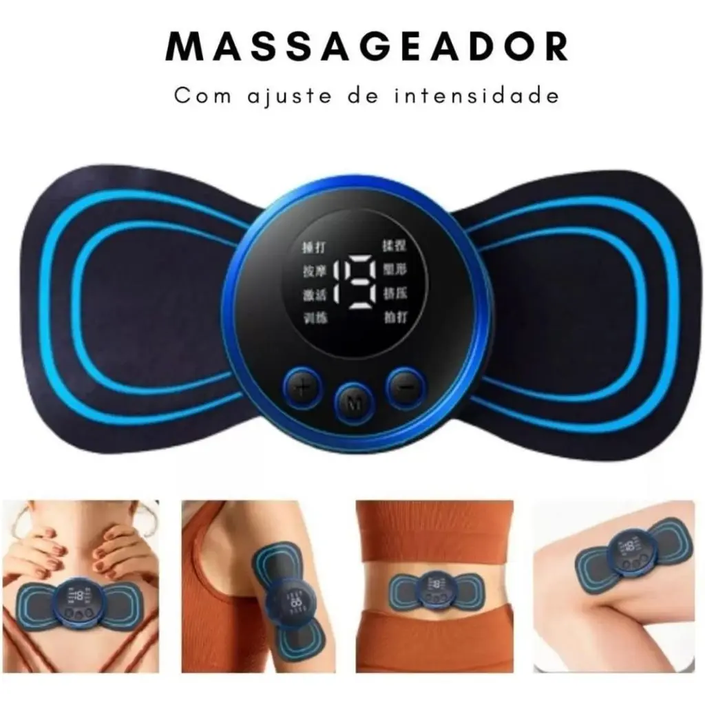 Massageador Portátil Com Ajuste de Intensidade  Rezous Shopping.webp