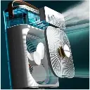 Ventilador Mini Ar Condicionado Portátil Umidificador Composição Rezous Shopping.webp