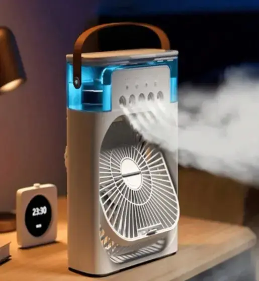 Ventilador Mini Ar Condicionado Portátil Umidificador Ligação Blanco Rezous Shopping.webp