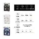 Ventilador Mini Ar Condicionado Portátil Umidificador Informação Rezous Shopping.webp