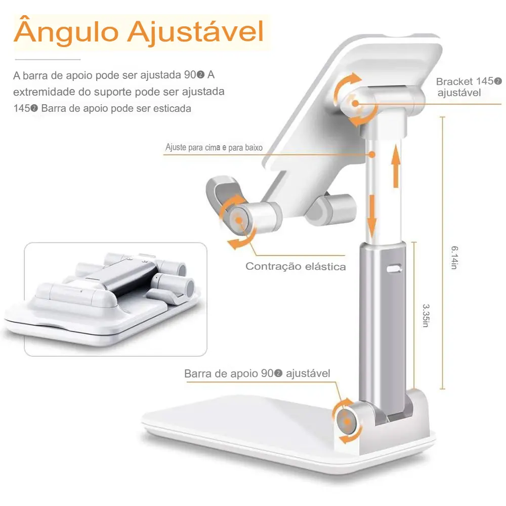 Suporte Universal Para Celular Portátil Mesa Escritório Ajustável MS213.webp