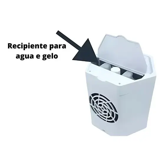 Ventilador Portátil com Função Ar Condicionado Recipiente.webp