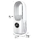 Design Sofisticado Mini Ventilador de Mesa com LED 6 Velocidades Tamanho.webp