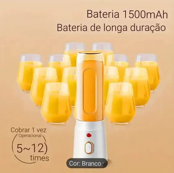 Liquidificador Portátil Juicer Bateria Recarregável Rezous Shopping.webp