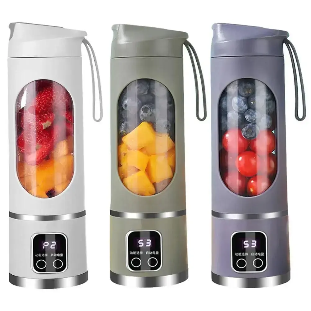 Liquidificador Portátil em Garrafa de 450ml os Tres Rezous Shopping.webp