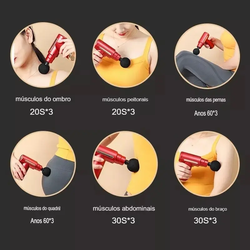 Pistola de Massagem Elétrica, Massage Corpo.webp