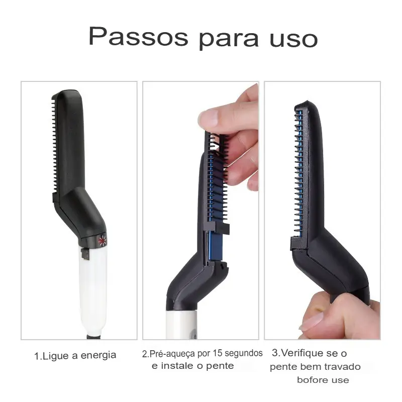 Escova Barba Chapinha Modelador Pente Portatil Uso.webp