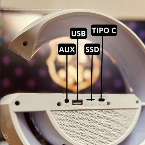 G-speaker Smart Station luminária LED Atmosfera RGB Luz Typo.webp
