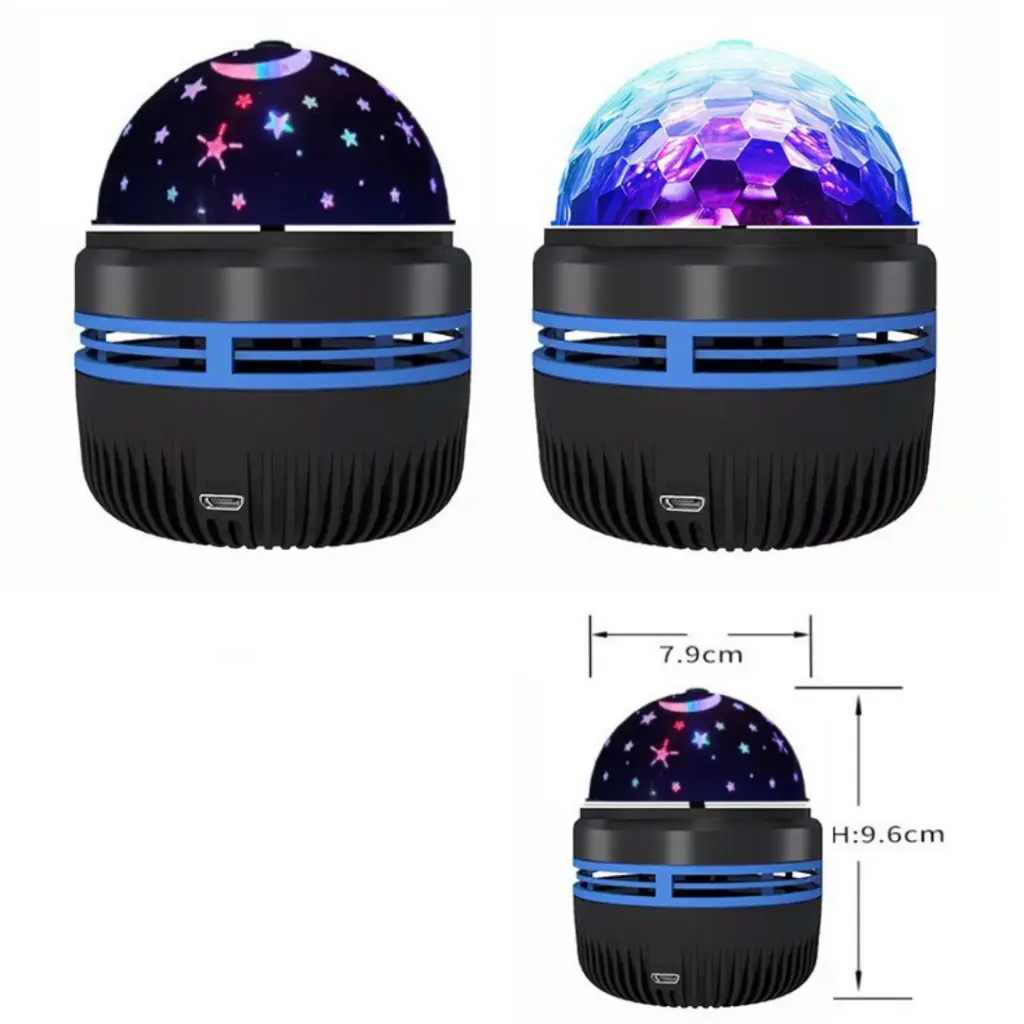 Luminaria Giratoria Estrelada Projetor Ceu Cabeça Preta Dimensão.webp