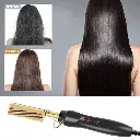 Pente Elétrico Alisador Cabelo Aquecimento Antes e Depois.webp