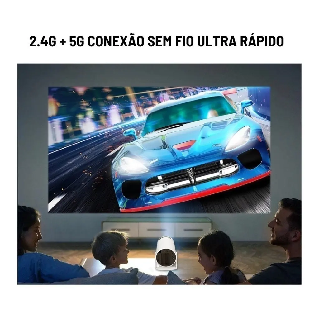 Projetor 4K HD 150 Polegadas Celular, Tv B0x, Xbox, PS, Pc, Wifi HY300 Pro Ma.webp