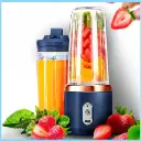 400ML 6 Lâminas Espremedor Elétrico Mini Liquidificador Portátil De Suco De Alimentos Misturador Leite Smoothie
