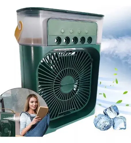 Ventilador Mini Ar Condicionado Portátil Umidificador 3 Vel