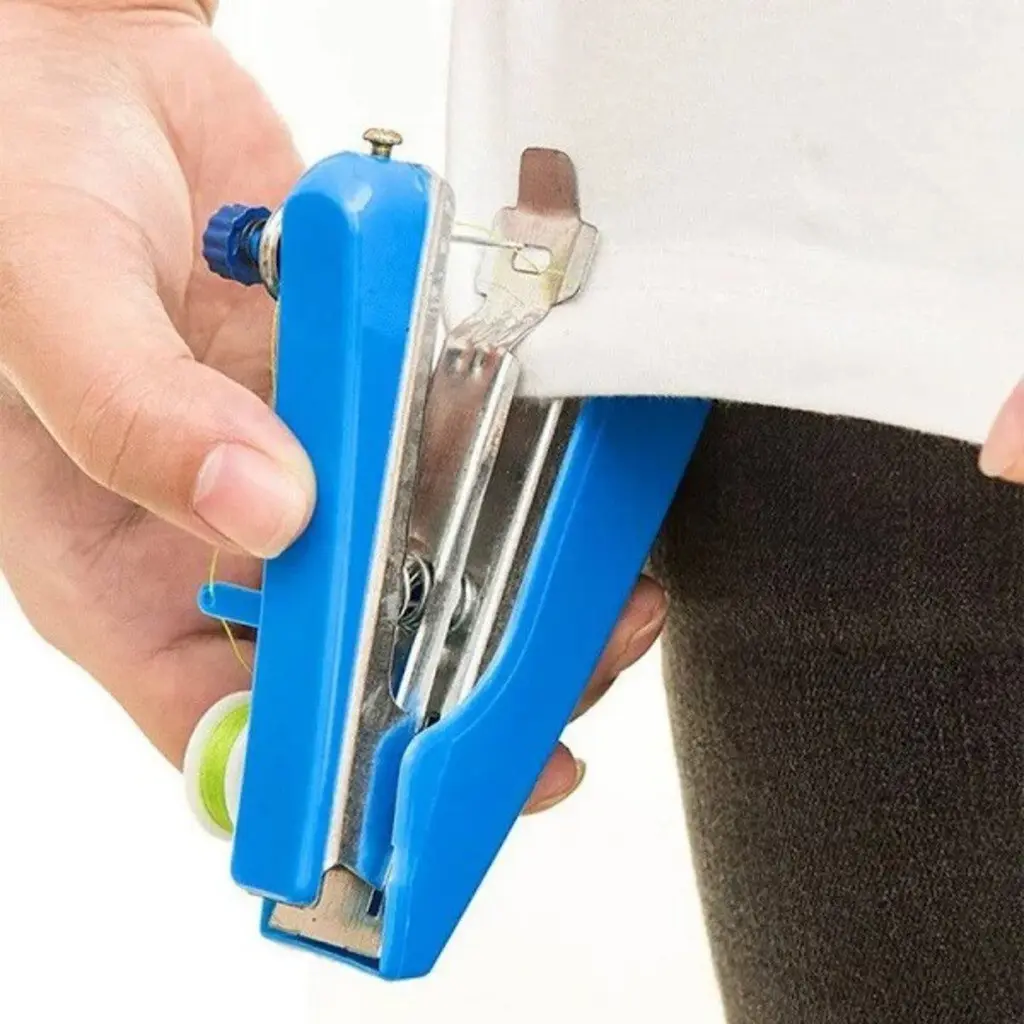Mini Máquina de Costura Manual Portátil de Mão Spring