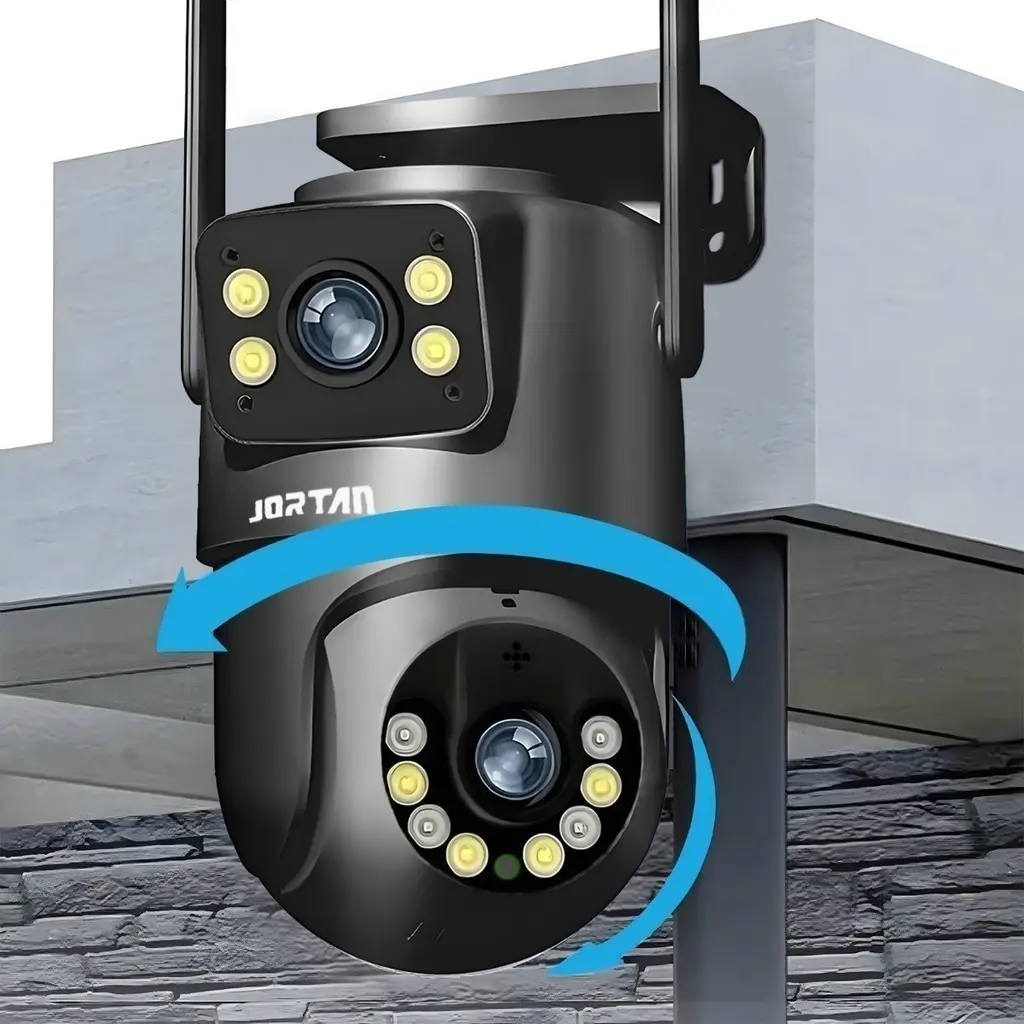 Câmera De Segurança a Prova de água Lente Dupla IP66 Camera IP WiFi 360