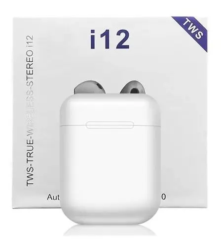 i12 Tws Fone de Ouvido Bluetooth V5.0 Touch ios Android Celular