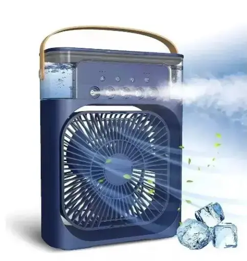 Ventilador Mini Ar Condicionado Portátil Umidificador 3 Vel