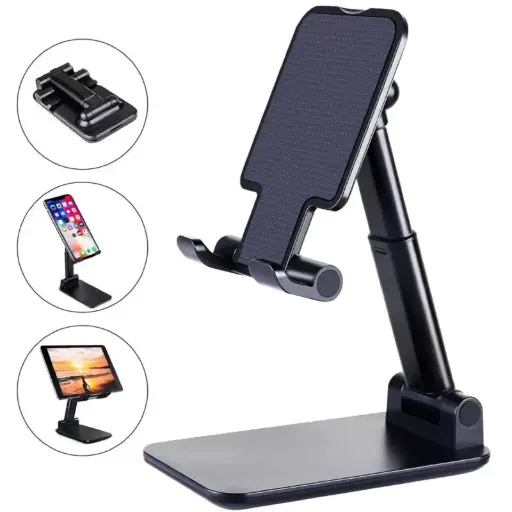 Suporte Universal de Mesa Ajustável e Articulado para Celular, Tablet Smartphone e Desktop