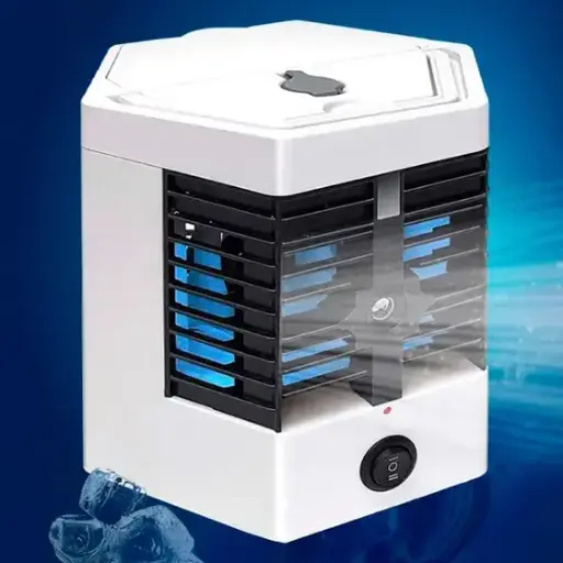 Mini Ventilador de Torre com Efeito da Ar Condicionado e Umidificador com Água