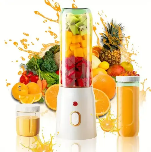 Liquidificador Portátil Juicer Recarregável 450ml Bivolt em Mini
